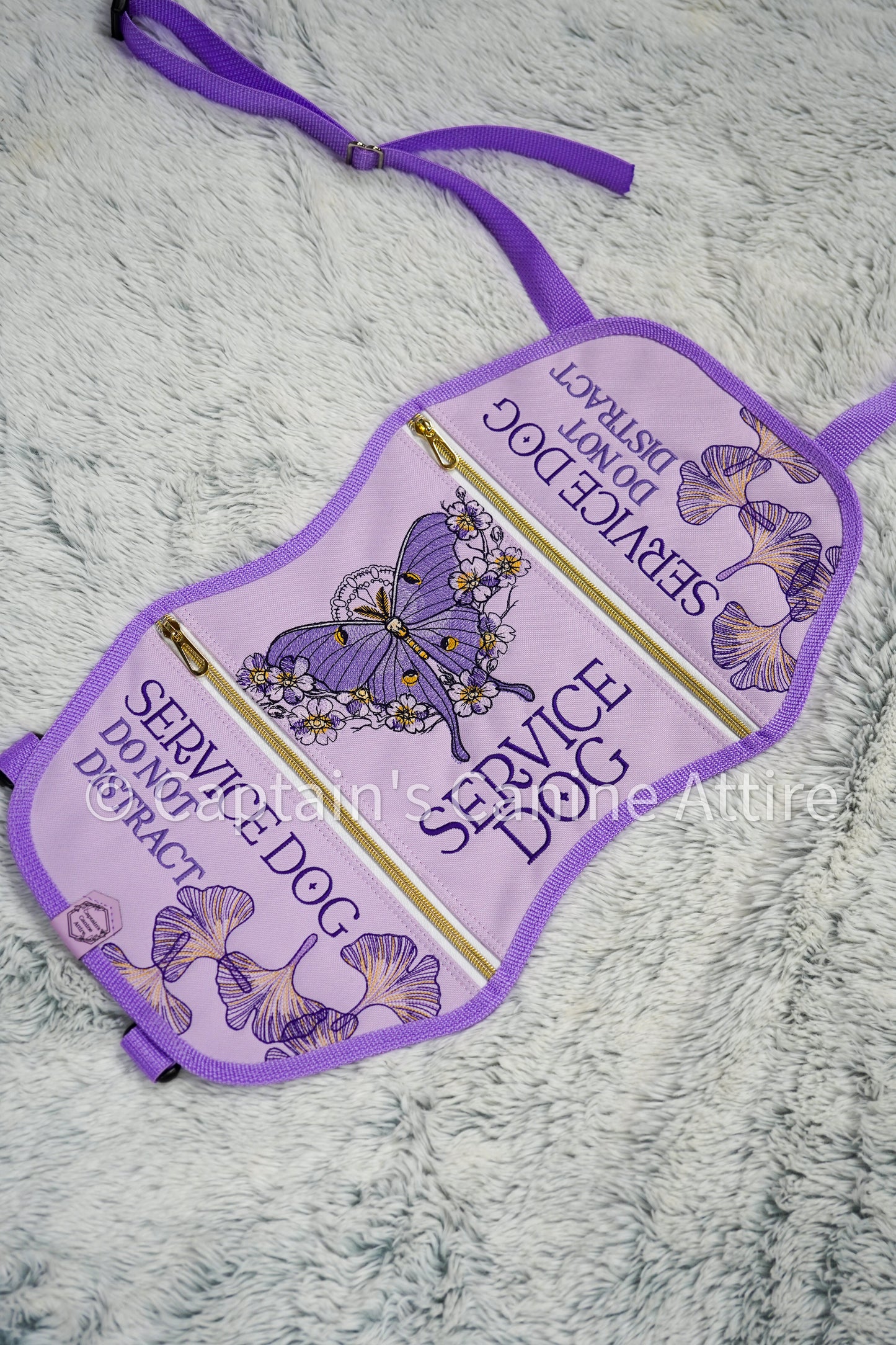 18.75" Lavender Moth Vest - POCKETS