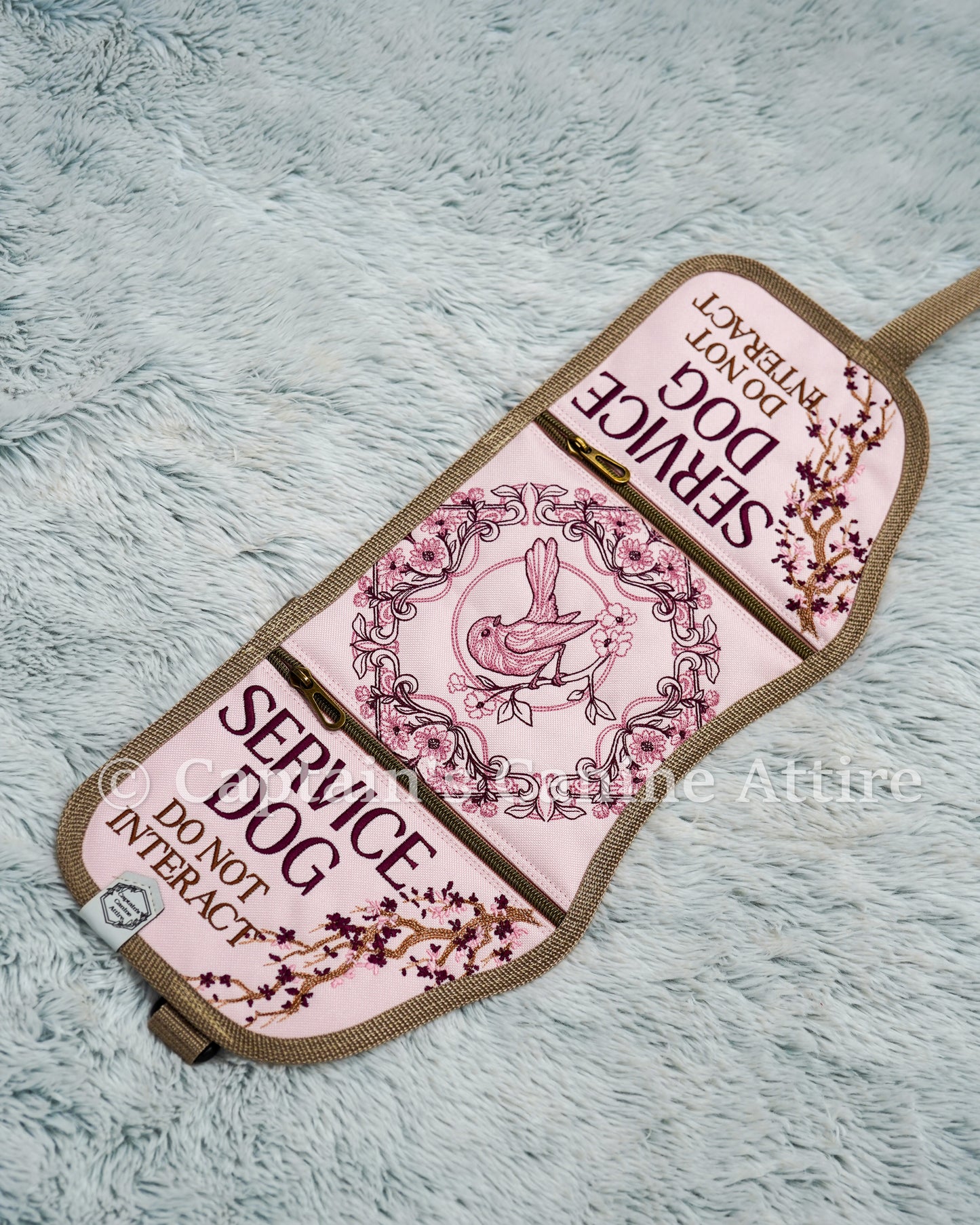 19" Light Pink Bird Cape - POCKETS