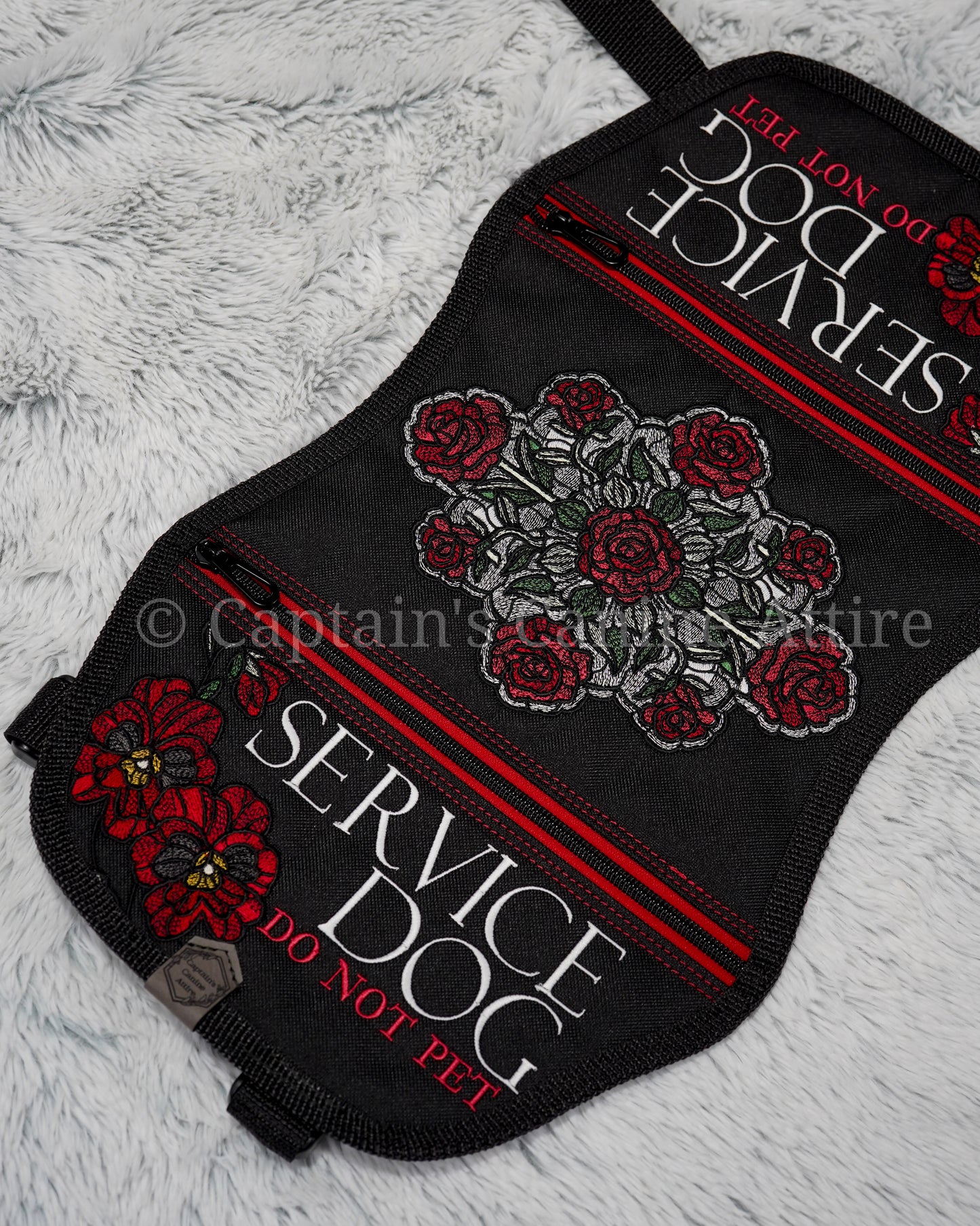 17.75" Stained Glass Flower Vest - POCKETS