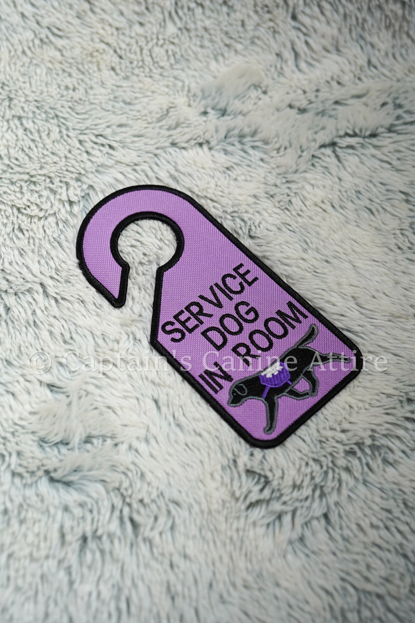Lilac & Black Door Sign