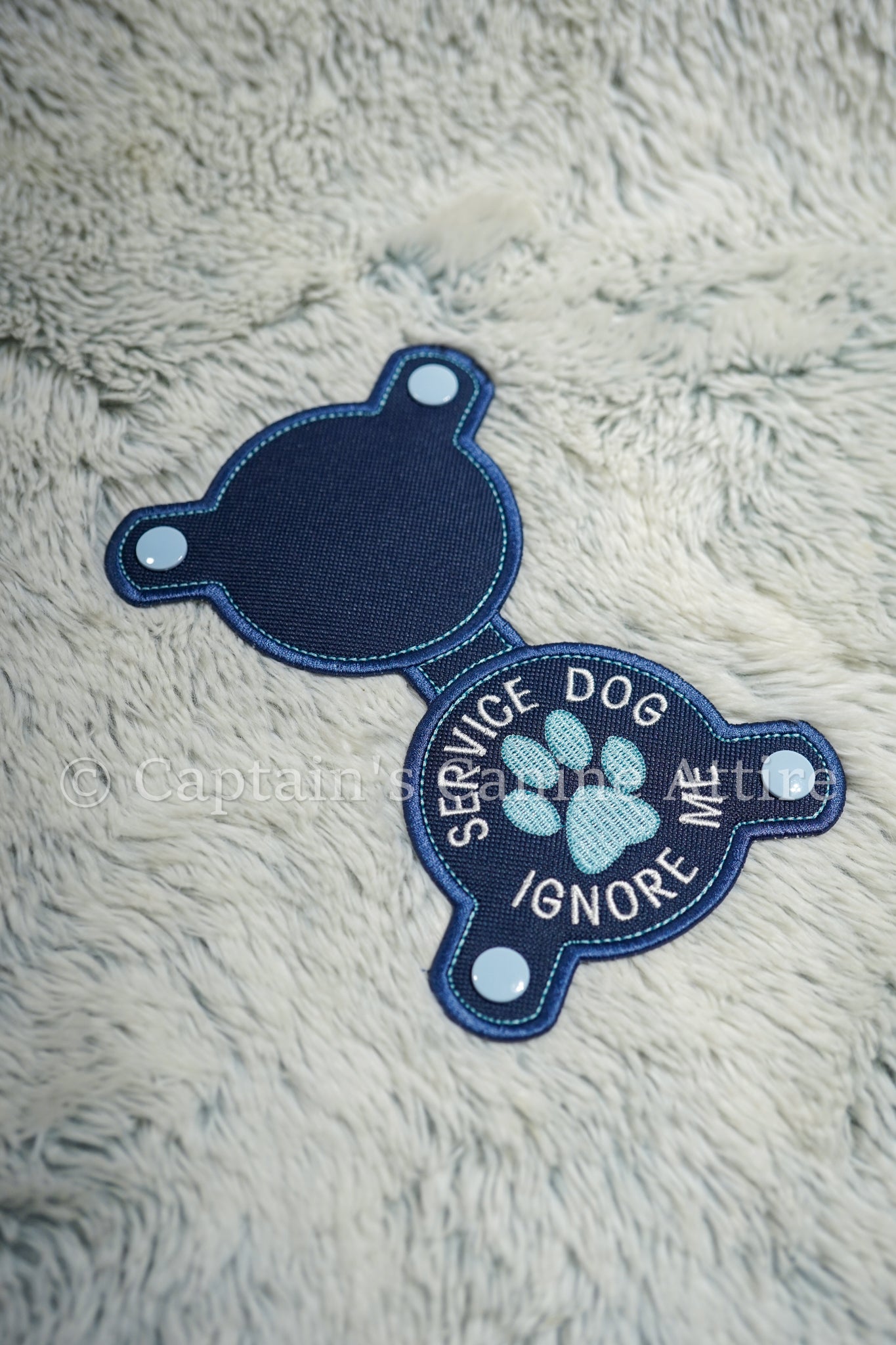 Navy and Steel Blue - Ignore Me - Chest Emblem