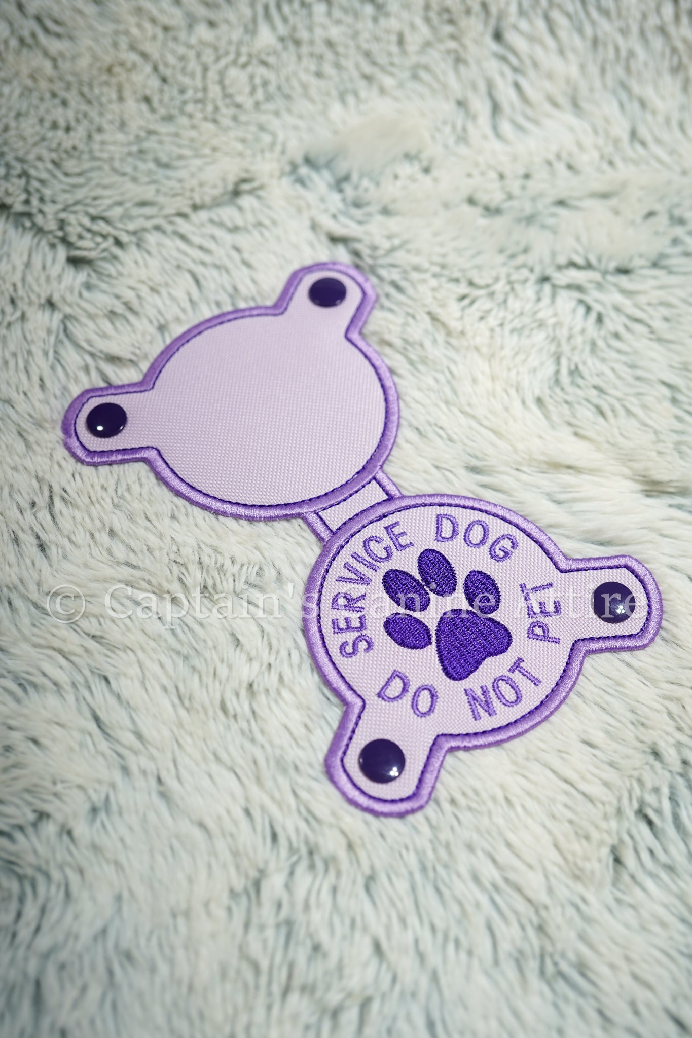 Lavender and Purple - Do Not Pet - Chest Emblem