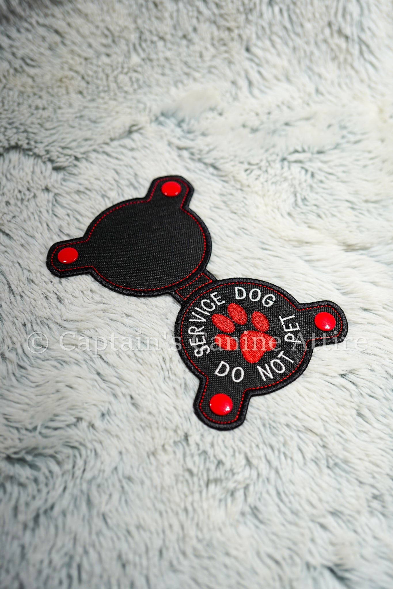 Black/Red/White - Do Not Pet - Chest Emblem