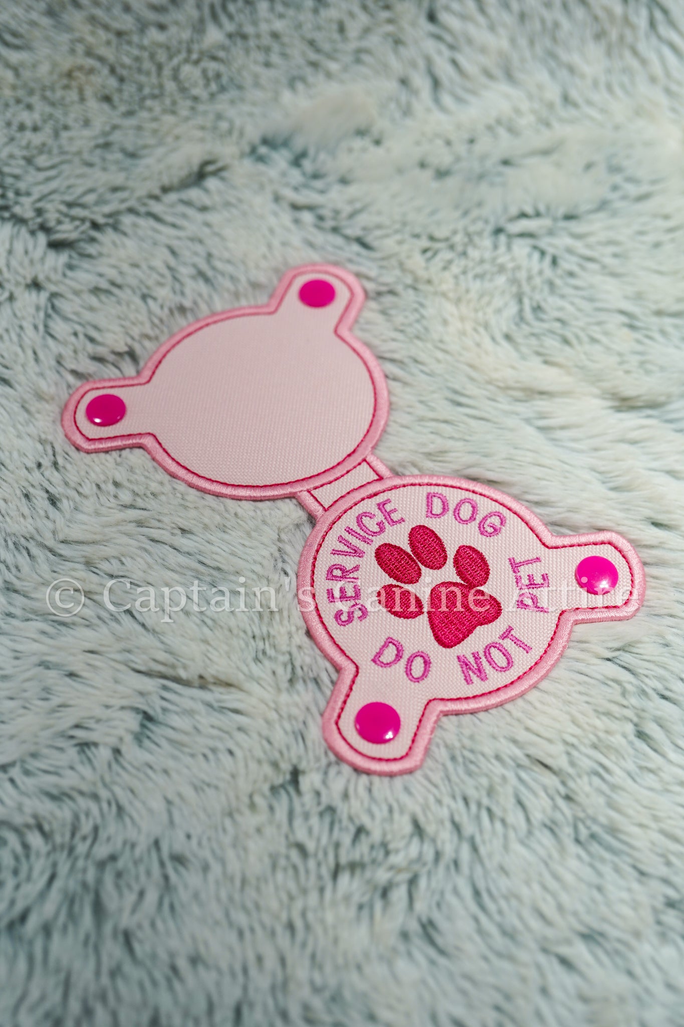 Pink - Do Not Pet - Chest Emblem **Minor Singe Mark