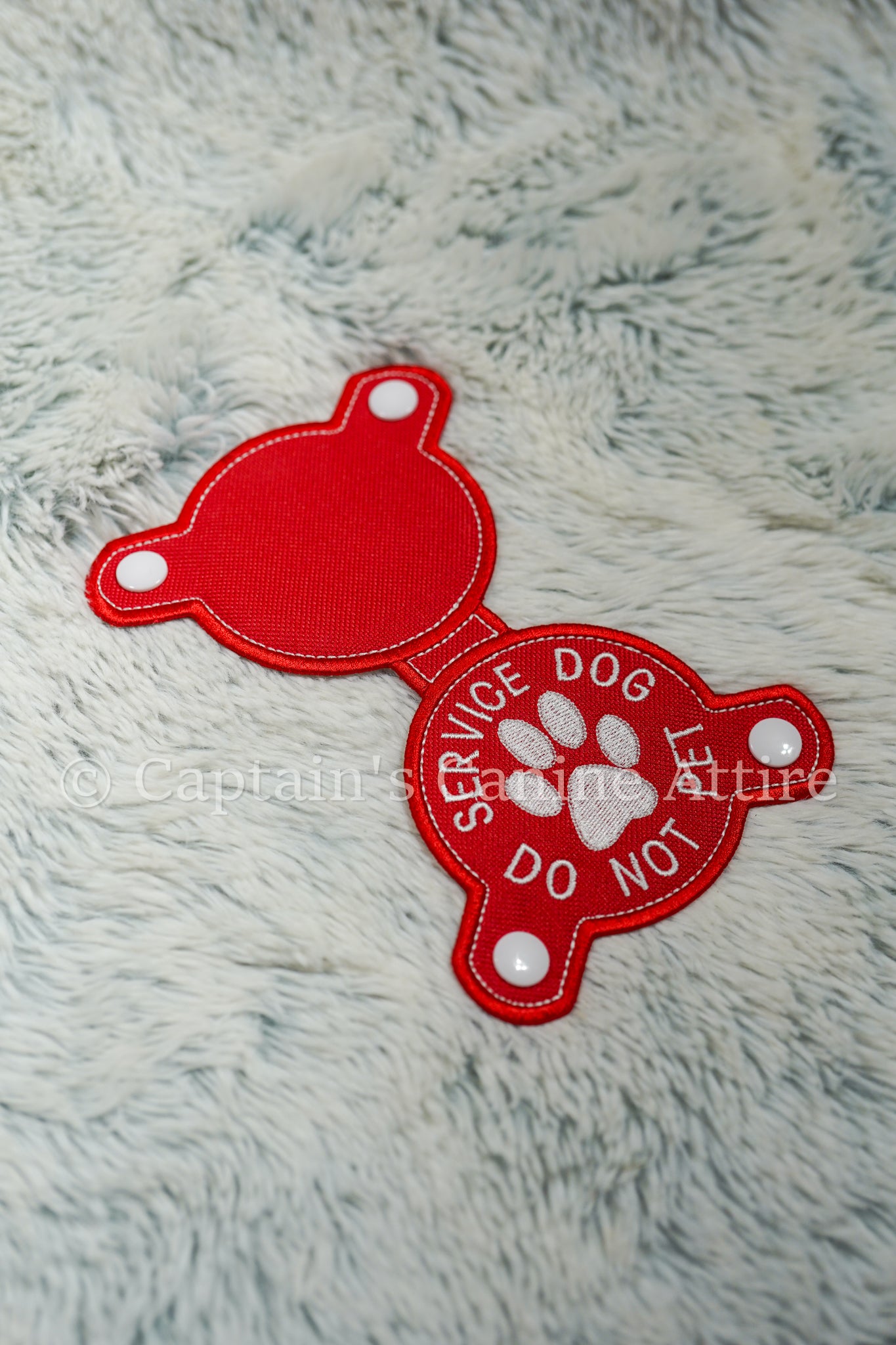 Red & White - Do Not Pet - Chest Emblem