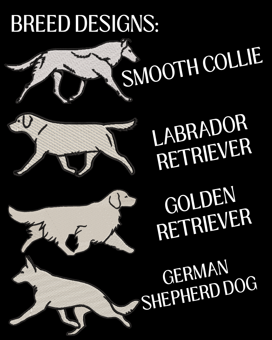 PRE-ORDER - Breed Design on Side Panel 15-22" Panels