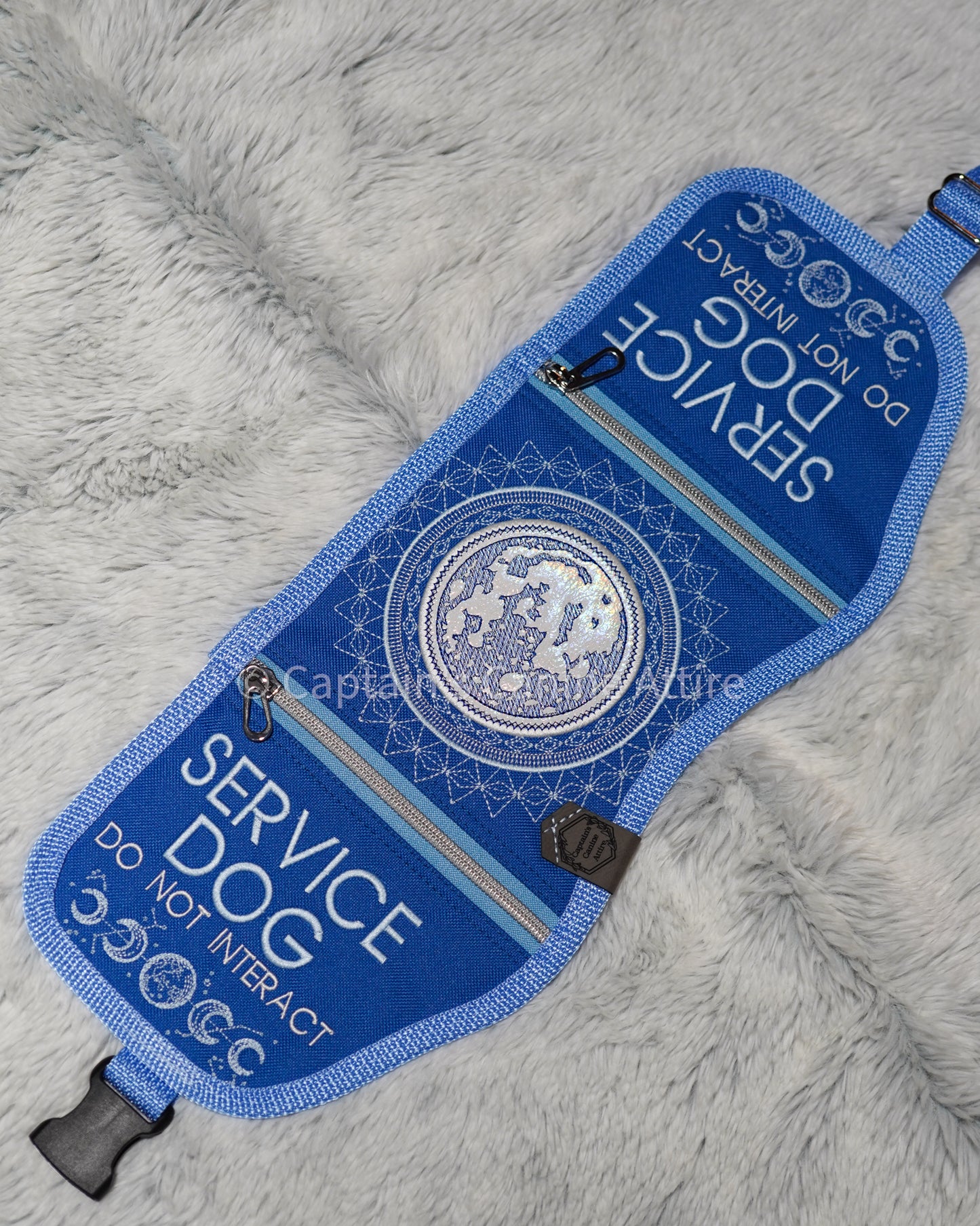 17" Royal Blue and Periwinkle Moon Cape