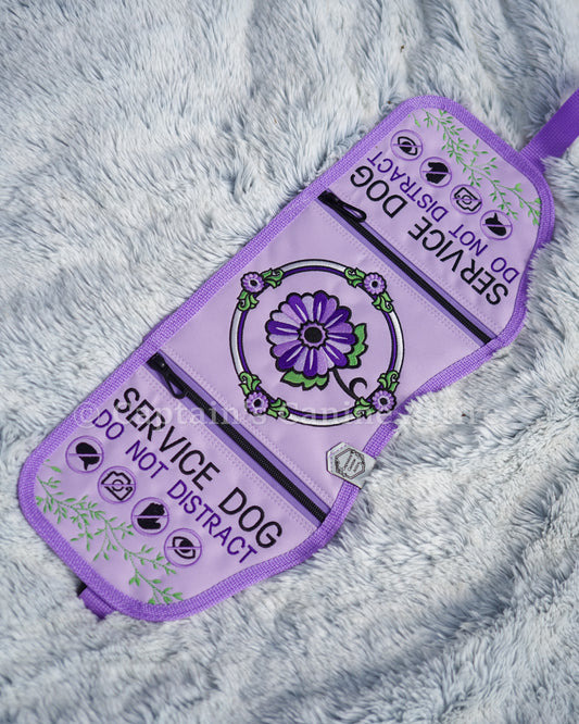 19" Lavender and Lilac Daisy Cape - POCKETS