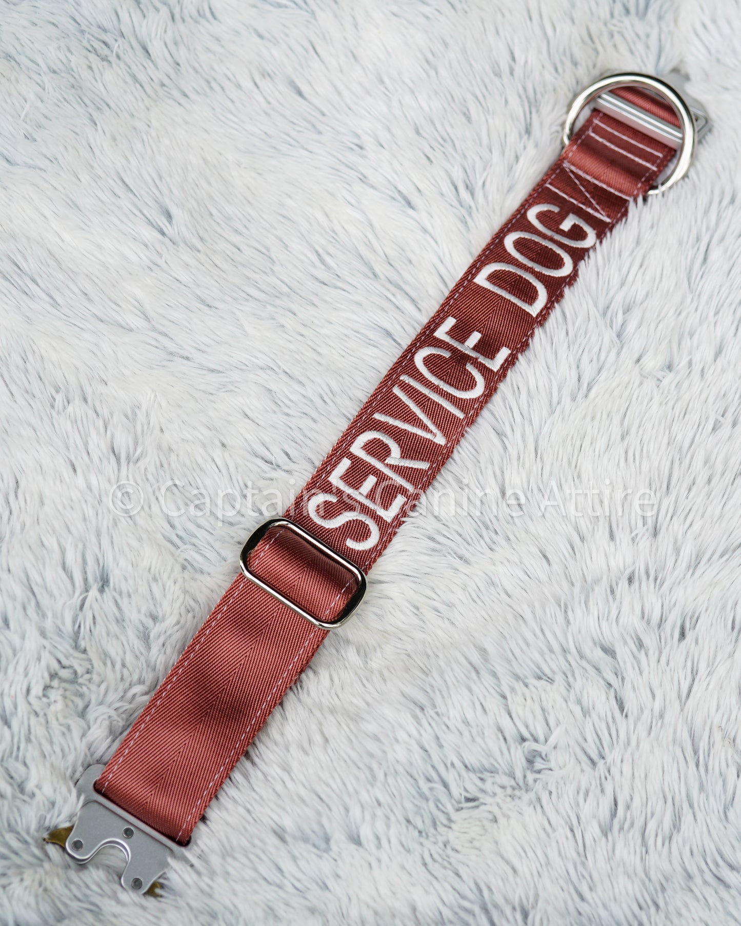16-19" Rose Gold & White Embroidered Collar