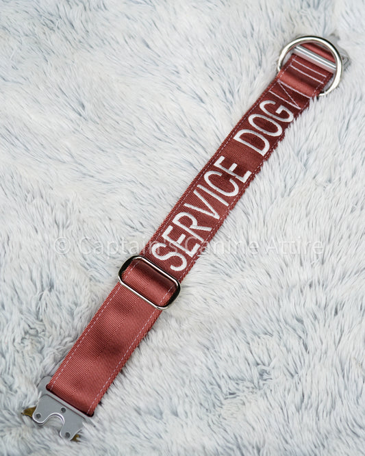16-19" Rose Gold & White Embroidered Collar