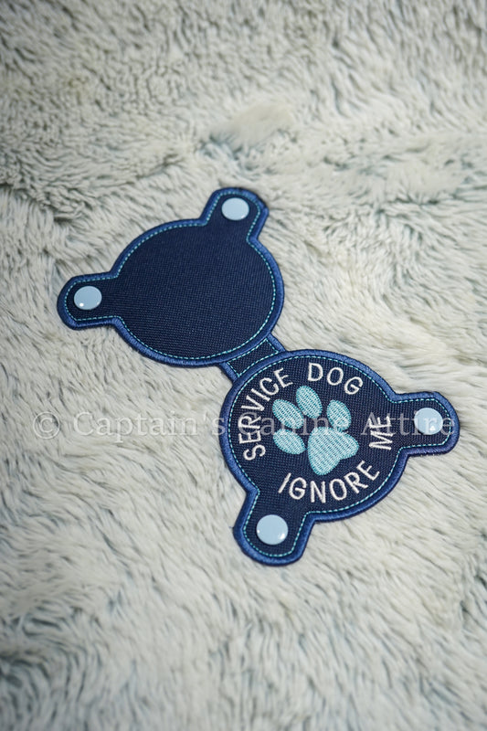 Navy and Steel Blue - Ignore Me - Chest Emblem