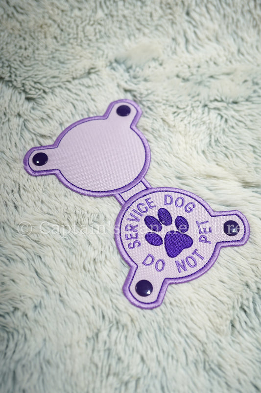 Lavender and Purple - Do Not Pet - Chest Emblem