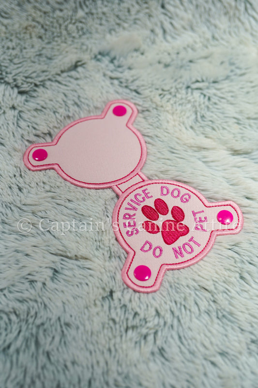 Pink - Do Not Pet - Chest Emblem **Minor Singe Mark