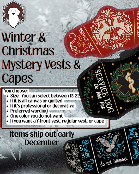 September 2026 Winter/Christmas Mystery Vest or Cape - Made to Order